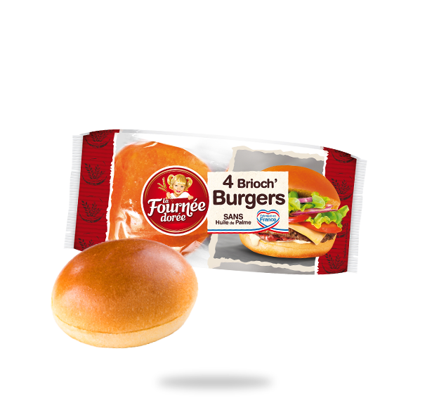 Pain brioché à burger (x 4, 308 g)  La Belle Vie : Courses en Ligne -  Livraison à Domicile